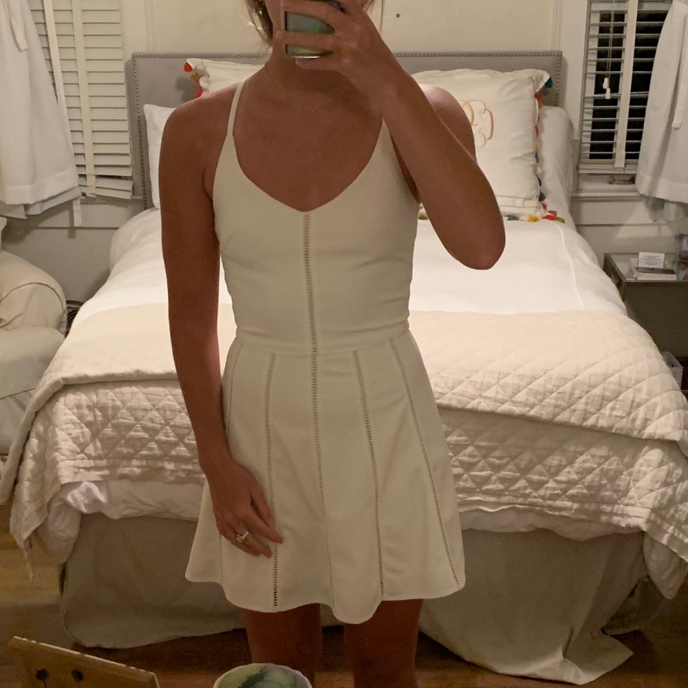 white summer mini dress